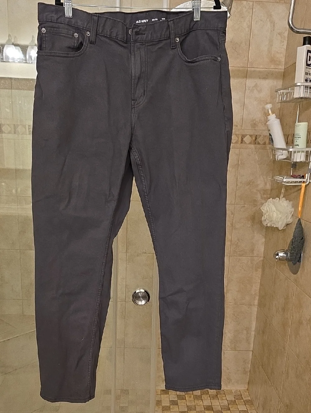 Old Navy Men's Charcoal Straight-Leg Pants
